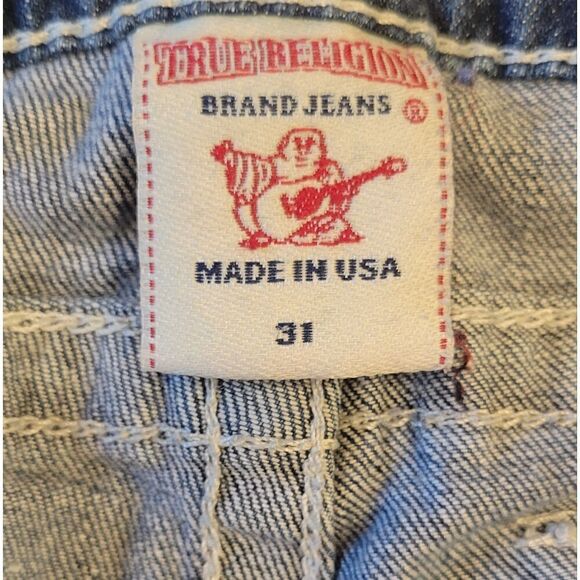 True Religion Women's Embroidered Becky Bootcut Blue Jeans 31 - Picture 14 of 16